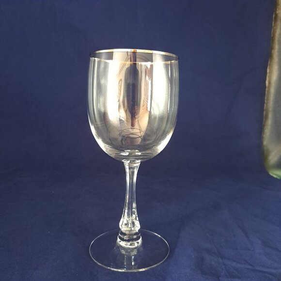 Fostoria Trousseau Water Goblet Platinum Trim Elegant Design For Dining - Picture 10 of 14